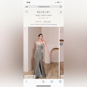 Revelry Rory Bridesmaid Dress - Dusty Olive